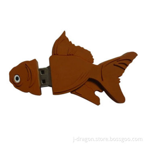 Rubber Fish Design USB Flash Stick